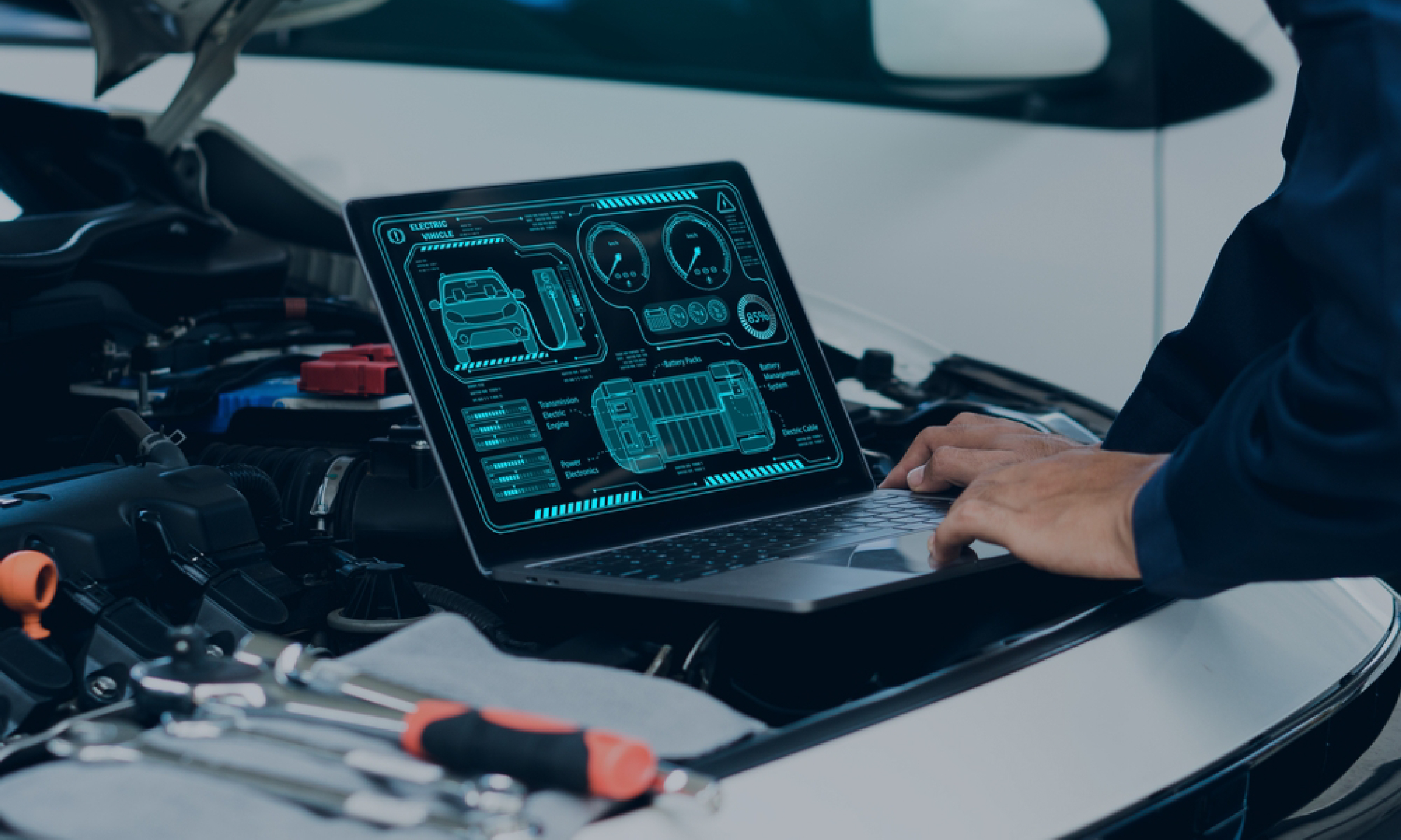 XLR8 workshop bay during service